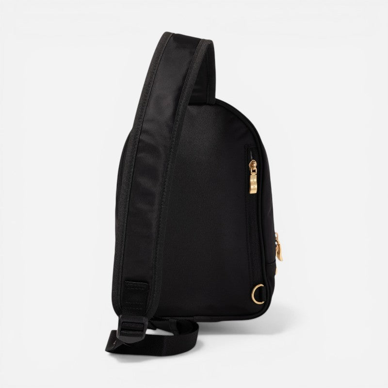 Waverly Woven Sling Black Woven Twill