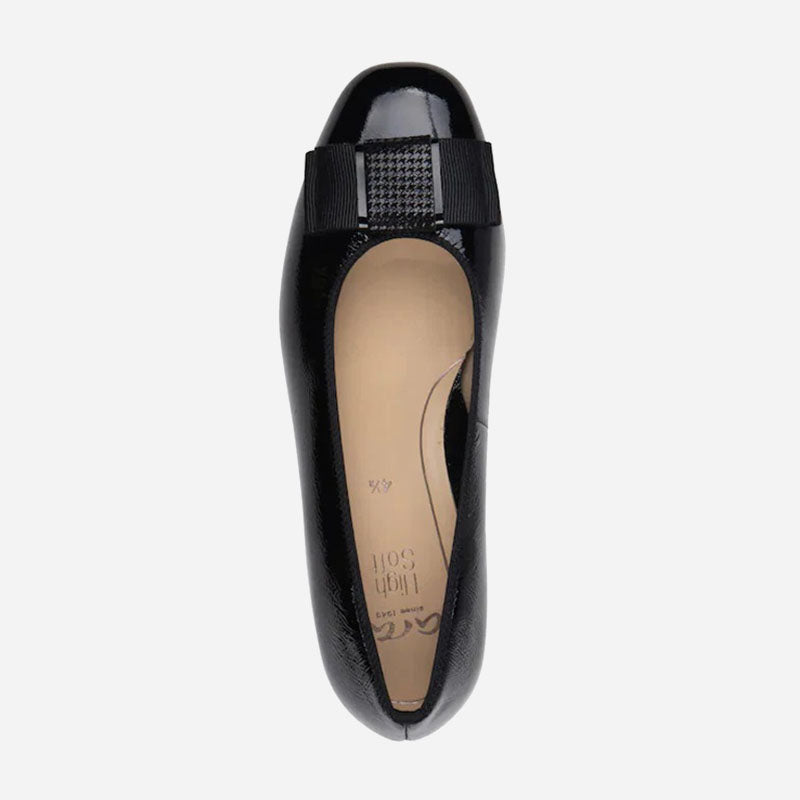 Garnet Black Crinkle Patent