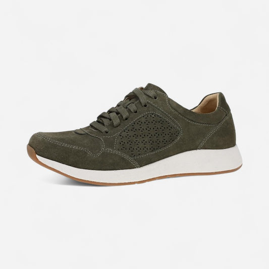 Catie Olive Suede