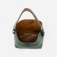 Joy Susan Handle Rich Faux Suede Handbag